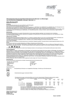 Informationsbrosch&uuml;re f&uuml;r Schutzhandschuhe