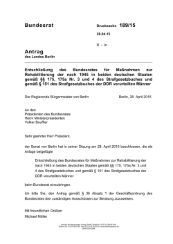 Drucksache 189/15