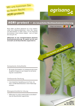 Mit uns kommen Sie zu Ihrem Recht: AGRI-protect!