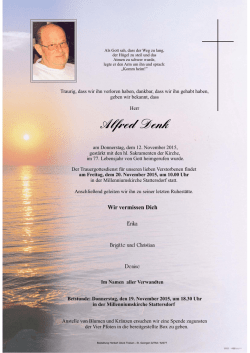 Alfred Denk, Stattersdorf, 12.11.2015
