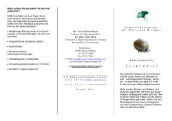 Dr. med. G&uuml;nter Meyer Facharzt f&uuml;r Allgemeinmedizin Dr. med