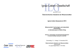Ignaz-Lieben-Symposium - &Ouml;sterreichische Akademie der