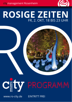 PROGRAMM rosige zeiten - City