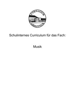 Curriculum Musik Adolfinum Moers