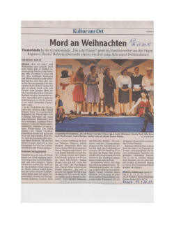 Mord an Weihnachten `i€„20‚5 - Chorgemeinschaft