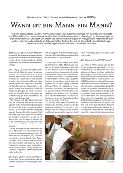 Interview mit J&uacute;lio Langa vom M&auml;nnernetzwerk HOPEM