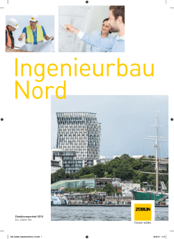 Broschüre Direktion Ingenieurbau Nord