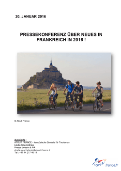 Pressemappe Frankreich 2016 - CH Media