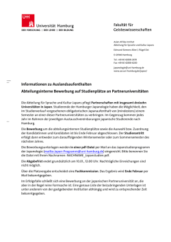Informationen zu Auslandsaufenthalten - Asien-Afrika