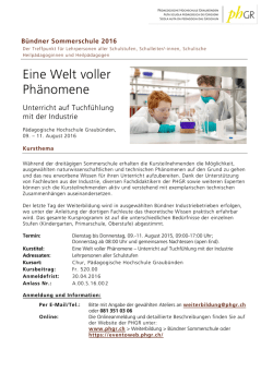 Eine Welt voller Ph&auml;nomene