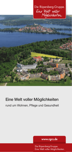 Eine Welt voller M&ouml;glichkeiten. - der R&ouml;persberg