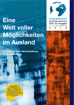 Eine Welt voller M&ouml;glichkeiten im Ausland