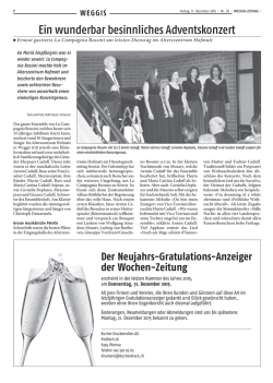 Ein wunderbar besinnliches Adventskonzert