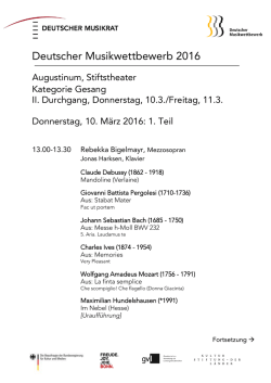 Deutscher Musikwettbewerb 2016