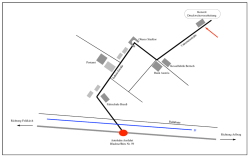 Autobahn Ausfahrt Bludenz/Bürs Nr. 59 Richtung Feldkirch Richtung