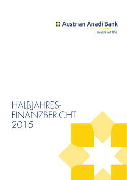 halbjahres- finanzbericht 2015