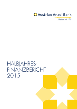 halbjahres- finanzbericht 2015