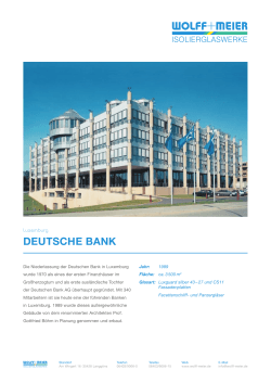 deutsche bank - Wolff
