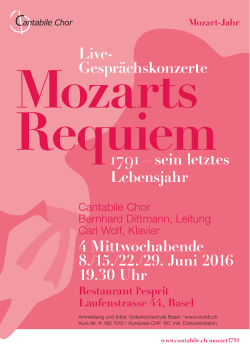 Mozart - Cantabile Chor Pratteln