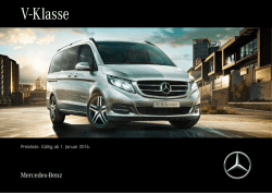 Preisliste V-Klasse - Mercedes-Benz