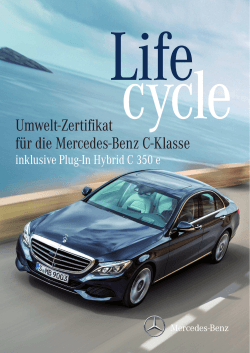 Umwelt-Zertifikat für die Mercedes-Benz C-Klasse