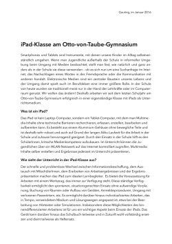Informationen zur iPad-Klasse - Otto-von-Taube