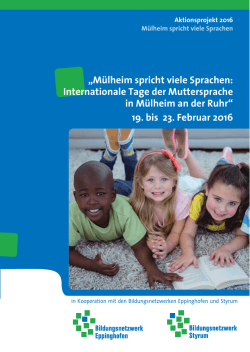 „Mülheim spricht viele Sprachen: Internationale Tage der