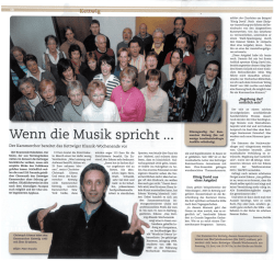 Wenn die Musik spricht