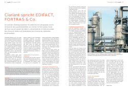 Clariant spricht EDIFACT, FORTRAS & Co.