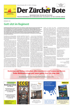 Gott sitzt im Regiment