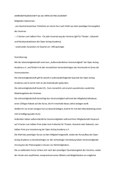 Jahresmitgliledschaft Info hier.