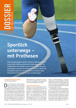 Sportlich unterwegs – mit Prothesen