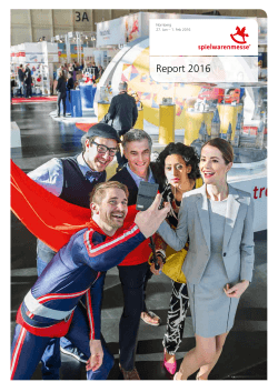 Report 2016 - Spielwarenmesse