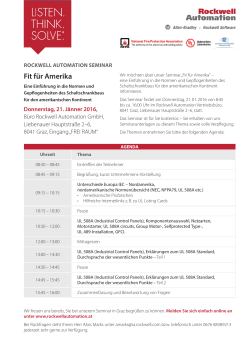 UL Seminar - Fit für Amerika, Graz