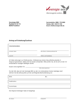 Ich habe Leistungen zur Erhaltung bzw. Verbesserung meines
