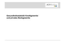 Grafiken Gesundheitsstatistik Kreditgewerbe und privates