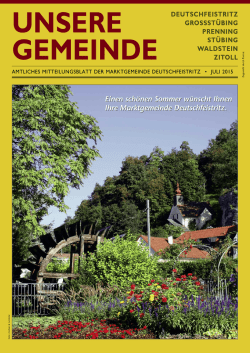 Einen sch&ouml;nen Sommer w&uuml;nscht Ihnen Ihre Marktgemeinde