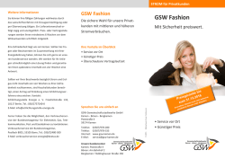 GSW Fashion - Gemeinschaftsstadtwerke Kamen, Bönen, Bergkamen