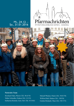 Pfarrnachrichten - Pastoralverbund Kamen