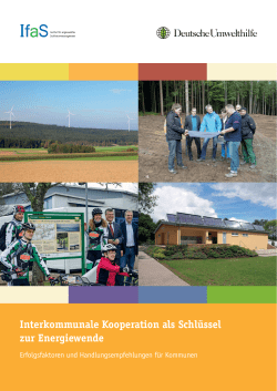 Interkommunale Kooperation als Schl&uuml;ssel zur Energiewende