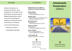 Arbeitsstelle Kooperation (ASKO)