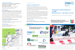 Hochwasserrisikomanagement in NRW Wo stehen wir?