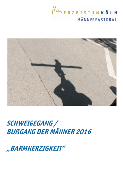 SCHWEIGEGANG / BUßGANG DER MÄNNER 2016