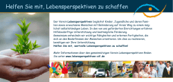 Helfen Sie mit, Lebensperspektiven zu schaffen