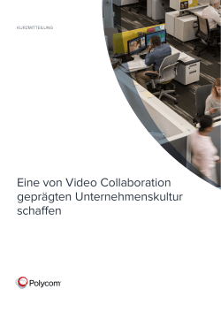 Eine von Video Collaboration geprägten Unternehmenskultur schaffen