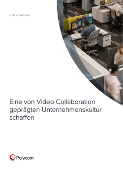 Eine von Video Collaboration gepr&auml;gten Unternehmenskultur schaffen
