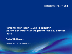Detlef Hollmann - Centers of Competence eV