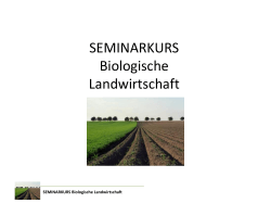 Biologische Landwirtschaft