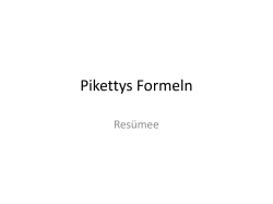Pikettys Formeln