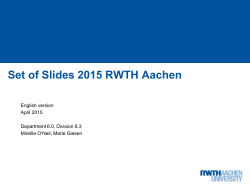 PowerPoint-Präsentation - RWTH Aachen University